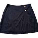Reiss  black wrap mini skirt size 8 Photo 0