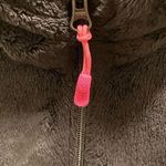 Lilly Pulitzer Black Maddie Fleece Zip Front Jacket Size Small Photo 3