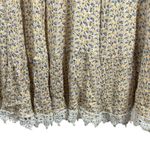 Altar'd State Altar’d State Tie Strap Floral Ruffle Crochet Mini Dress in Yellow Size S Photo 4