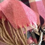 Woolrich  Plaid Blanket Wrap Shawl One Size Fringe Cozy Soft Hygge Winter… Photo 4