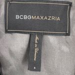 BCBGMAXAZRIA Y2K  Linen‎ Blend Gray Short Sleeve Tie Waist Blazer Jacket Size S Photo 3