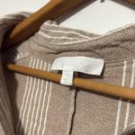 Adyson Parker  cream white striped button up cropped shirt Photo 6