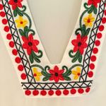 Endless Rose  Floral Embroidered Tunic Top Women's M White Boho Hippie Dainty Photo 3