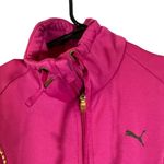 Puma  Dark Pink Full Zip Long Sleeve Casual Athletic Track Jacket Women Sz S Photo 6