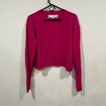 RE/DONE  Fushia V-Neck Wool Cashmere Pullover Sweater size XS oversize Photo 1