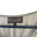 Michael Stars Size Small Light Blue Wash Tencel Linen Button Up Blouse Photo 4