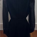 EXPRESS Black Long Sleeve beaded deep V-neck belted festival Wrap Romper siz XXS Photo 9