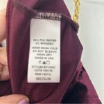 Brooklyn Karma Velvet Burgundy Top with Gold Chain Straps NWT Boutique Photo 6