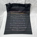 Democracy Black Canvas Cotton Tote Bag Photo 2