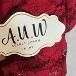 AUW Red lace dress with bow and open back size 3X NWT Photo 2