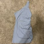 Privacy Please Aisha Mini Dress in Steel Blue Photo 1