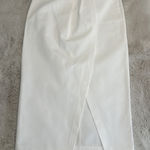 ZARA  White Draped‎ Pencil Skirt S Photo 0