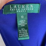 Ralph Lauren  Dress Faux Wrap Jersey Size 10 MENDED Knee Length Hem Office Career Photo 2