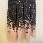 Luxe by Carmen Marc Valvo Midi Fit & Flare Dress Sz 4 Pink Black Photo 2