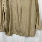Banana Republic  Neutral Stripe Long Sleeve Oversized Button Up Blouse Sz.M NWT Photo 13