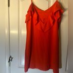 Felicity and Coco Isabella Ruffle Trim Dress L Slipdress Fire Coral New Orange Size L Photo 1