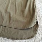 Bobeau Shift Midi Dress Olive Green Pullover Bell Sleeves Cotton Size L Photo 8