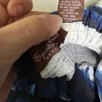 Speed Control Maxi Dress L Boho Halter Blue White Tie Dye Sundress Women's Size L Photo 8