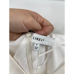 Likely  Hirsch White Sleeveless V-Neck Trumpet Midi Dress Size 6 NWT Photo 5