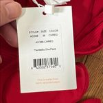 ANDIE  Malibu One‎ Piece Swimsuit Ribbed Fabric Cherry Red size M NWT Photo 5