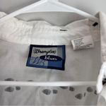 Wrangler Vintage Blues Cowboy Boot Footsteps Button Up Shirt Photo 3