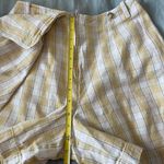 Rafaella  Yellow and Cream Plaid Skort Photo 6