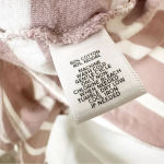 Loft Hoodie Open Waterfall Cardigan Pink White Stripe Small Photo 3