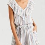 American Eagle Striped Romantic Romper Sz S Photo 12