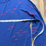 Women's Boden Blue Red Bird Print Long Sleeve Tee Size 10 Photo 7
