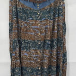 Vintage Capacity Maxi Skirt Women 3X Western Rodeo Farm‎ Southern Belted Button Photo 0