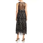 Johnny Was NWOT  Stevie Tiered Maxi Dress Black Gold Size S Sleeveless Gold Black Photo 1