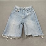BDG Urban Outfitters High Rise Baggy Jean Shorts 26 Light Wash Denim Cut Off Photo 0