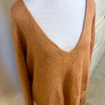 Free People  Gossamer Alpaca Wool Blend Oversized Sweater Terracotta Sz M 🧡 Photo 3