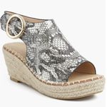 Catherine Malandrino  Snakeskin Wedge Espadrilles Photo 0