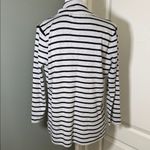 Cyrus  Gray Black Striped Knit Blazer Cardigan Size L Photo 4