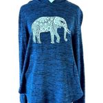 Grayson Threads Navy Blue Elephant Hooded Shirt Photo 0