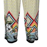 Melissa Paige Palazzo Pants Size S Boho Geometric Floral Tropical Print Stretch Photo 5