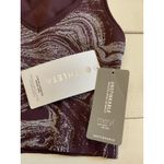 Athleta  Aurora Seamless Shine Tank Burgundy Swirl Print V-Neck Crop Top XS Photo 7