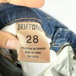 Driftwood  Audrey Straight Embroidered Jeans Size 28 Floral Bird Distressed Boho Photo 6