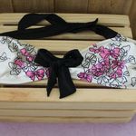 Target 🔥 Bikini Band Top Bow Tie Pink Black Photo 0