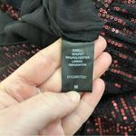 Judith March  Merlot Black Sequin Ruffle Sleeve Holiday Glow Babydoll Romper M Photo 8