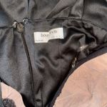 House Of CB NWOT  'Adriana' Black Satin And Lace Mini Dress sz XS Plus Cup Photo 6