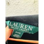 LAUREN RALPH LAUREN Black Red White Boatneck Ribbon Tie Short Sleeve Top sz PXS Photo 4