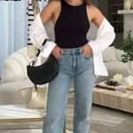 SKIMS Fits Everybody High Neck Bodysuit in Onyx Black Size Small Photo 15