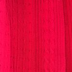 kim rogers  Bold Red Women's Cardigan Cable Knit‎ Open S Photo 1