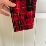 Eye Candy  women’s black red‎ yellow plaid polyester blend leggings large Photo 5
