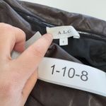 ALC Frank A.L.C. Dress Womens 8 Brown Andie Faux Leather Strapless Cutout Photo 6