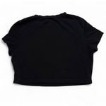 SheIn Black Graphic Crop Top-L Photo 2
