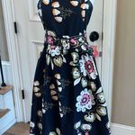 Avara Maxine Dress Maxi Black Floral New Belted Size XS Photo 0
