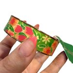 Lilly Pulitzer Photodome Bangle Bracelet Green Everything Nice Tulip Floral NWT Photo 2